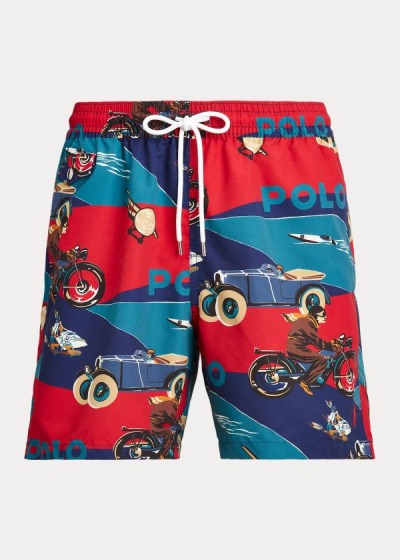 Men's Polo Ralph Lauren Art Deco-Print Swimshorts | 683279TNB